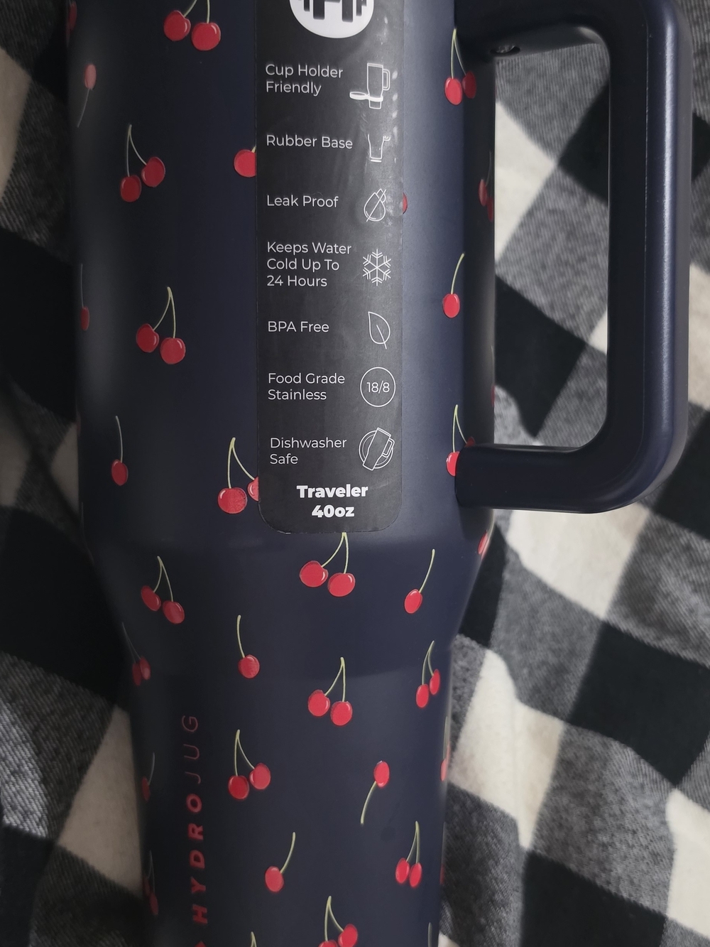 Hydrojug Traveler 40oz Traveler In Midnight Cherries